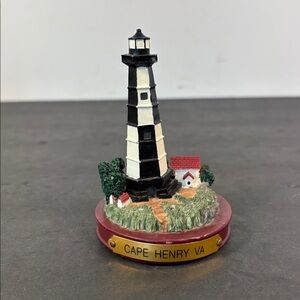 Cape Henry VA Lighthouse Figurine Coastal Decor